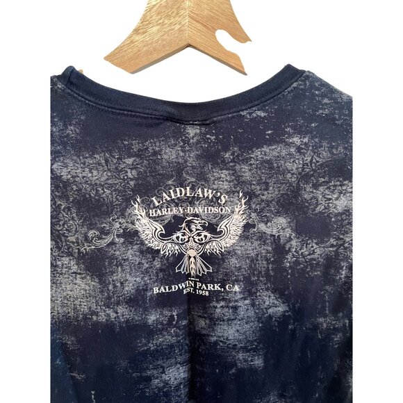 Vintage Harley Davidson Distressed Graphic Tank Top Women's Size L Y2K - Picture 4 of 5